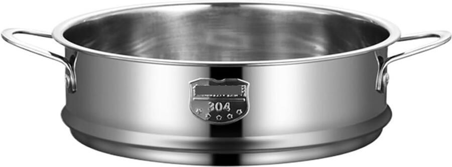 Stoompan Roestvrijstaal Rijstkoker Afvoermand Gezond Koken Dubbel Oorrooster 18 cm Diameter