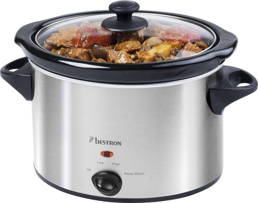 Stoompan Stoomkoker 3 5L 180W Roestvrij staal Keramische pan ASC350 240v Keuken Zilver