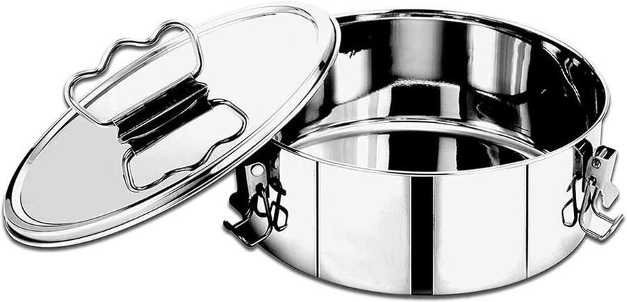 Stoompan Stoomkoker Gezond Koken Behoudt Voedingsstoffen 19 x 7.5 cm Zilver