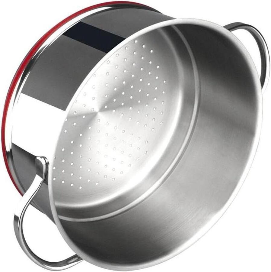 Stoompan Stoomkoker Gezond Koken Roestvrij Staal 18 10 20 cm Zilver