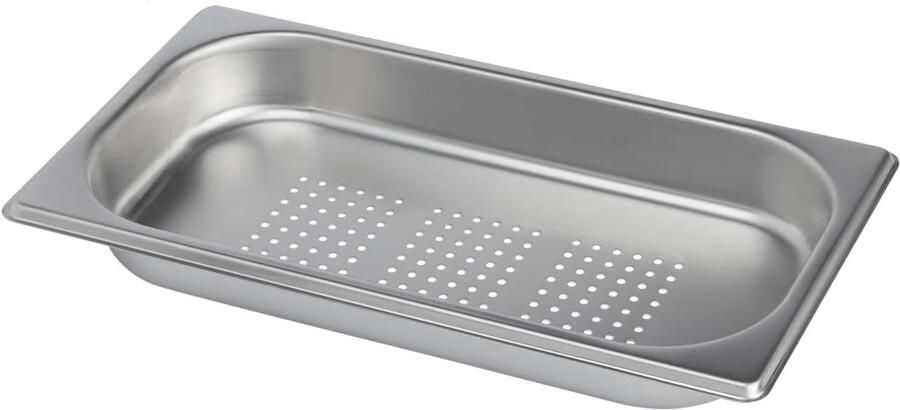 Stoompan Vierkant Stoominzet RVS Gevoelige Gerechten Bereiden Universeel Inzetbaar 325 x 176 x 4 cm Zilverkleurig