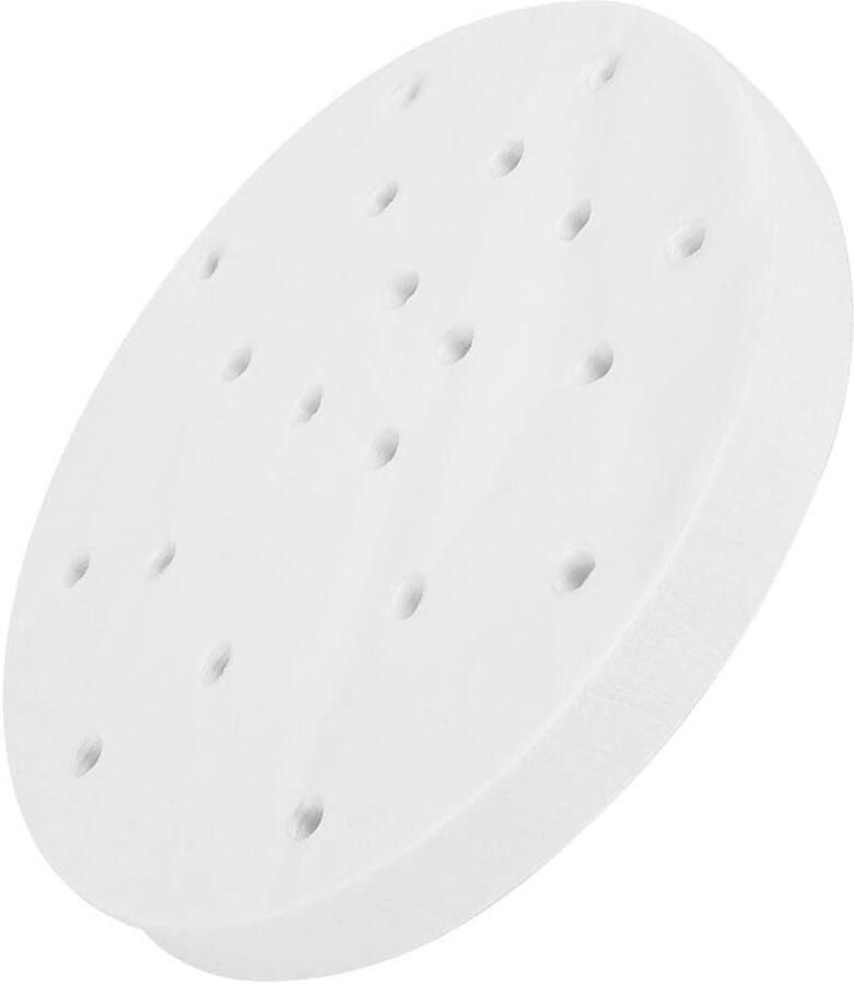 Stoompapier Steamer vellen Koken met stoom Niet-klevend oppervlak 155 cm diameter Wit