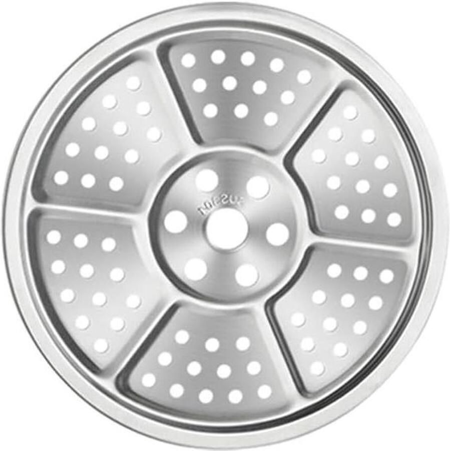 Stoomplaat Stoommand Gezond Koken Gelijkmatige Gaten 217 cm Zilver