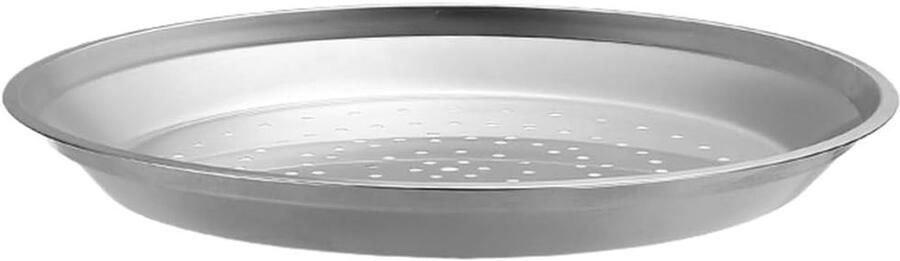 Stoomplaat voor Wok Stoommand RVS Gezond Koken Gelijkmatige Warmte 32 cm Zilver