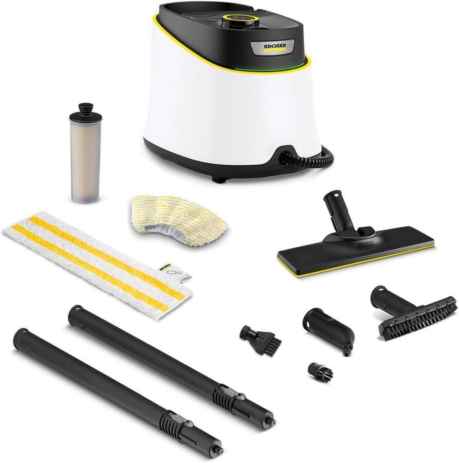 Stoomreiniger Stoomapparaat Hygiënisch reinigen Snel opwarmen 1 Liter reservoir Wit