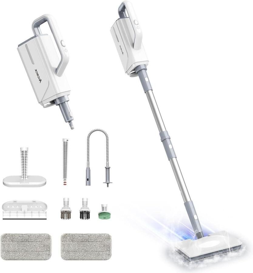 Stoomreiniger Vloerreiniger Hygiënisch Huis Snel Opwarmen 360 ml Tank Wit