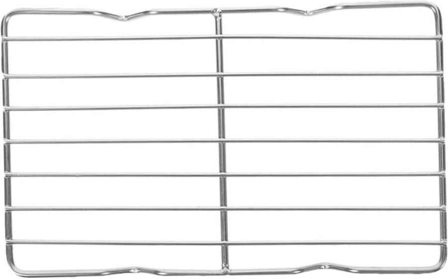 Stoomrek Bakplaat Grillrek Koelrek Voedsel Bereiden Roestvrij Staal 35 x 24 cm Zilver