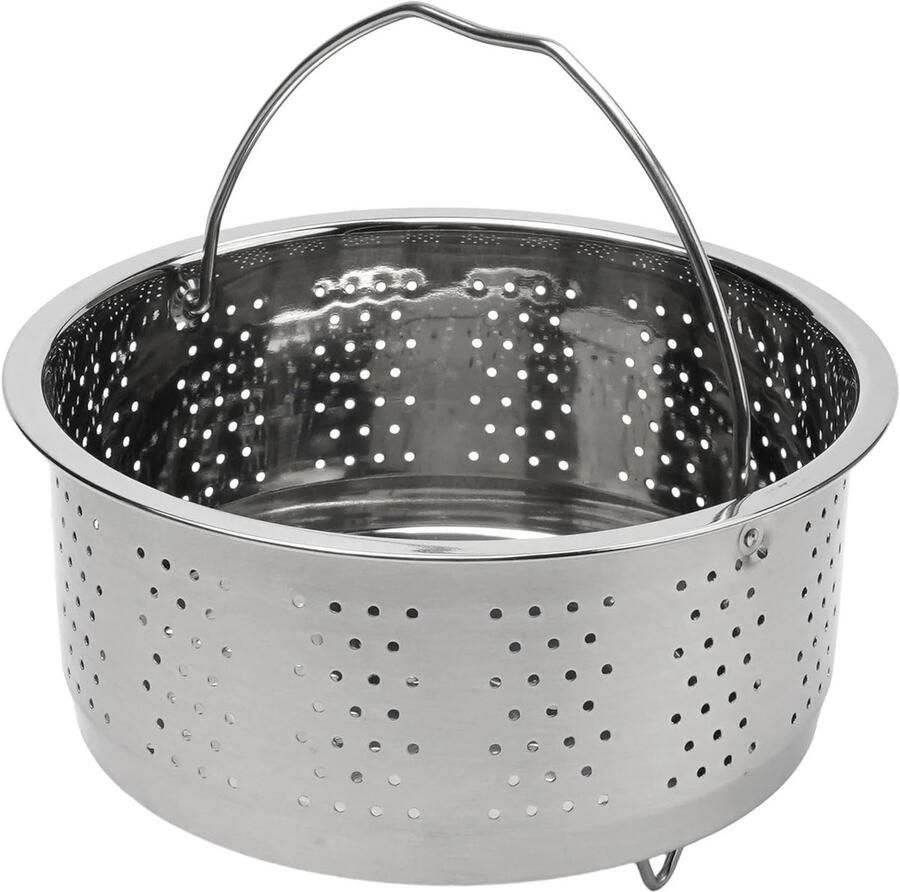 Stoomrek Inzetstuk Stoombak Mand Gezond Koken Roestvrij Staal 21.5cm Kort
