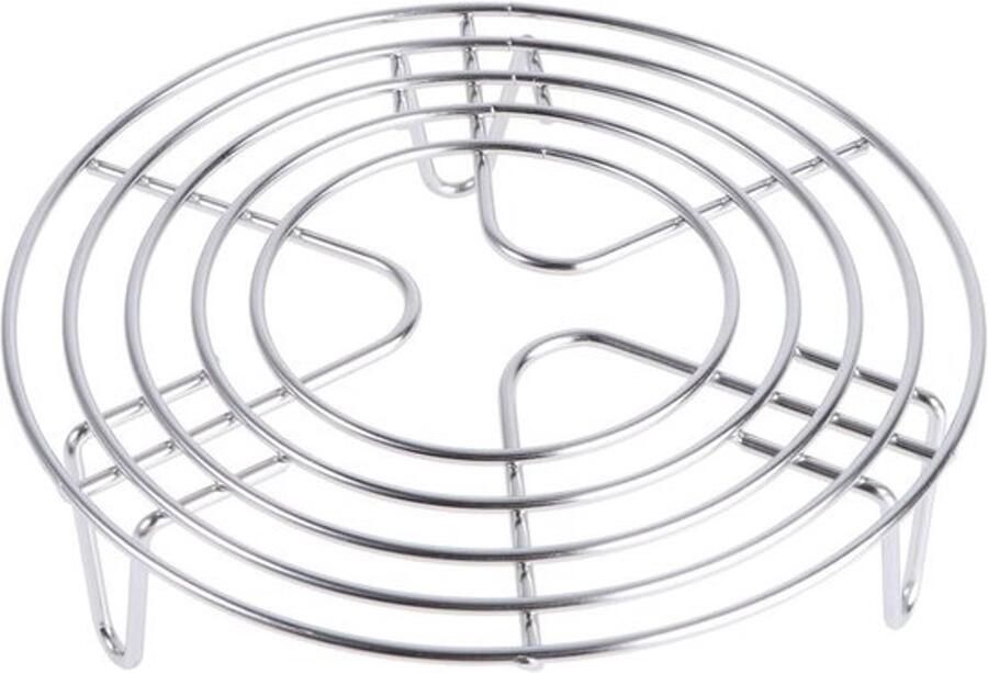 Stoomrek Koelrek Kookrek Gezond Koken Vaatwasserbestendig 16 cm Diameter Zilver