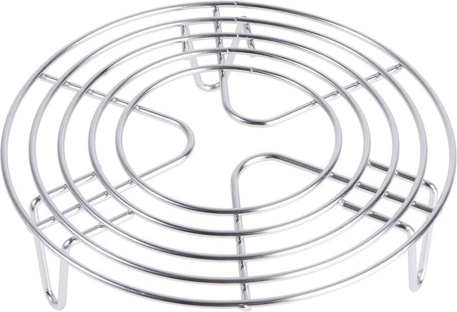 Stoomrek Koelrek Kookrek Gezond Koken Vaatwasserbestendig 16 cm Diameter Zilver