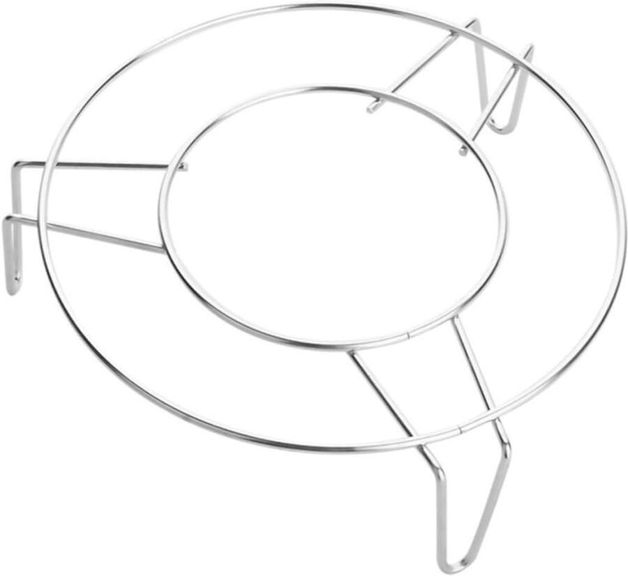 Stoomrek Kookrek Gerechten Stomen Roestvrij Staal Medium Zilver