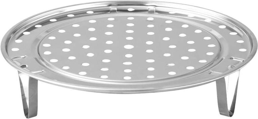 Stoomrek Kookrek Gezond Koken Efficiënte Stoomcirculatie 20 cm Zilverkleurig