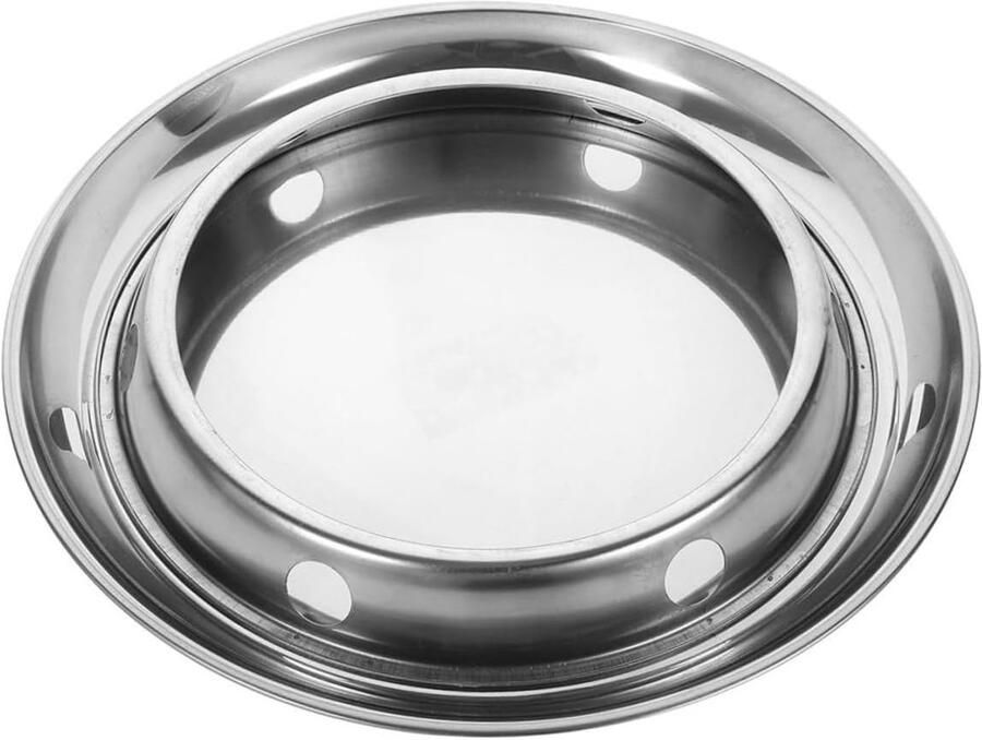 Stoomrek Kookrek Koken en Stomen Hittebestendig Ontwerp 31.5 cm Zilver