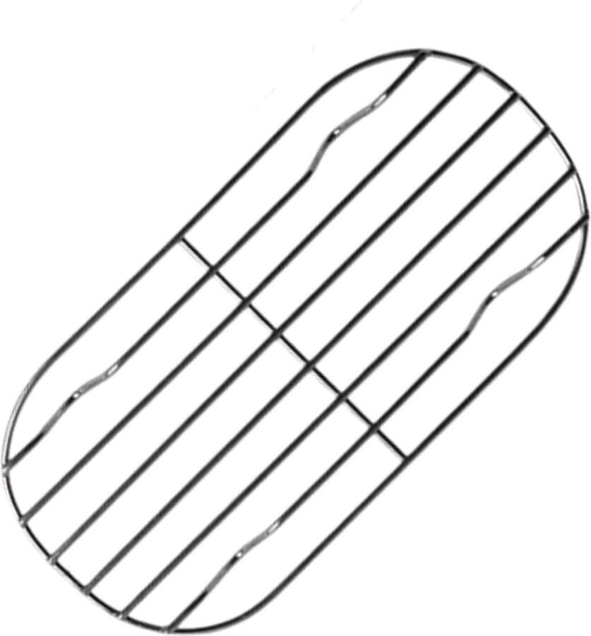 Stoomrek Kookrooster Gezond Koken Stabiel Ontwerp 15.5 cm Zilverkleurig