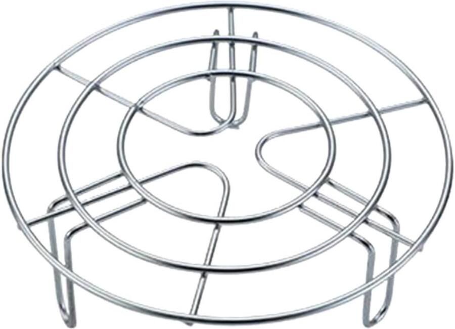 Stoomrek Roestvrij Staal Kookinzet Onderzetter Gelijkmatig Koken Versterkte Stabiele Basis 16 x 16 x 6 cm