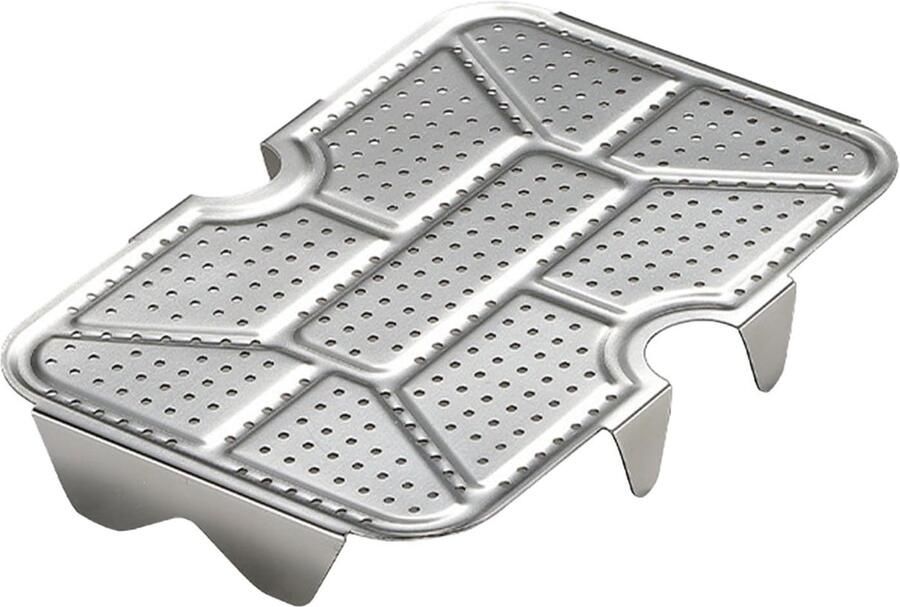 Stoomrek Roestvrij Staal Stoombak Mesh Gezond Koken Gelijkmatige Warmte 18.5 x 12.5 cm
