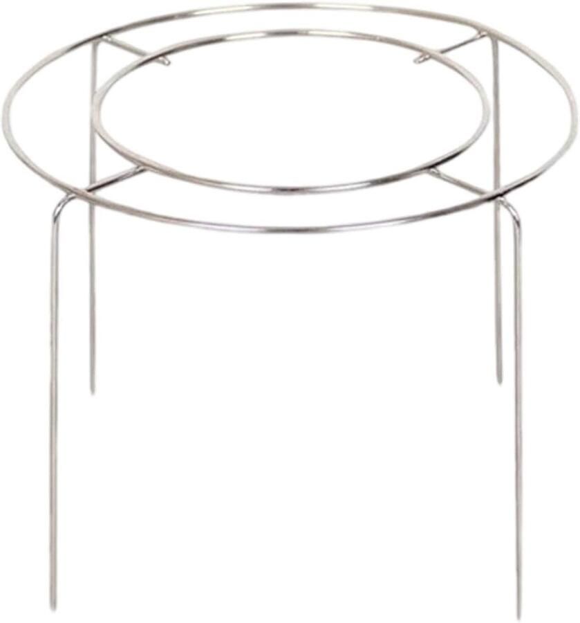 Rond Stoomrek Bakstandaard Gaas Koken Bakken Koelen Roestvrij Staal 18 cm Diameter Zilverkleurig