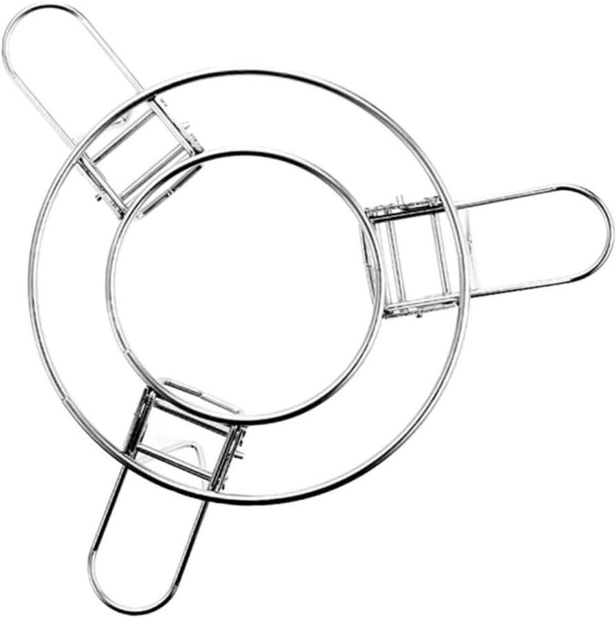 Stoomrek RVS Keuken Accessoire Gezond Koken Inklapbaar Ontwerp 21 cm Zilverkleurig