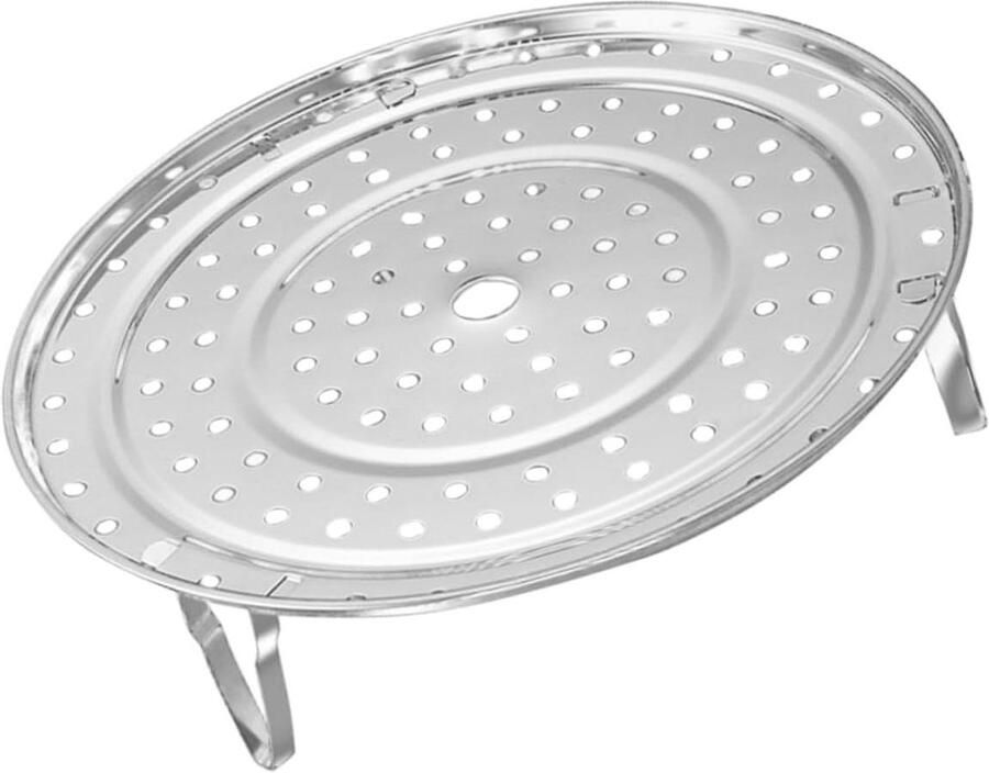 Stoomrek RVS Stoommand Stoompan Gezond Koken Vaatwasserbestendig 18 cm Zilver