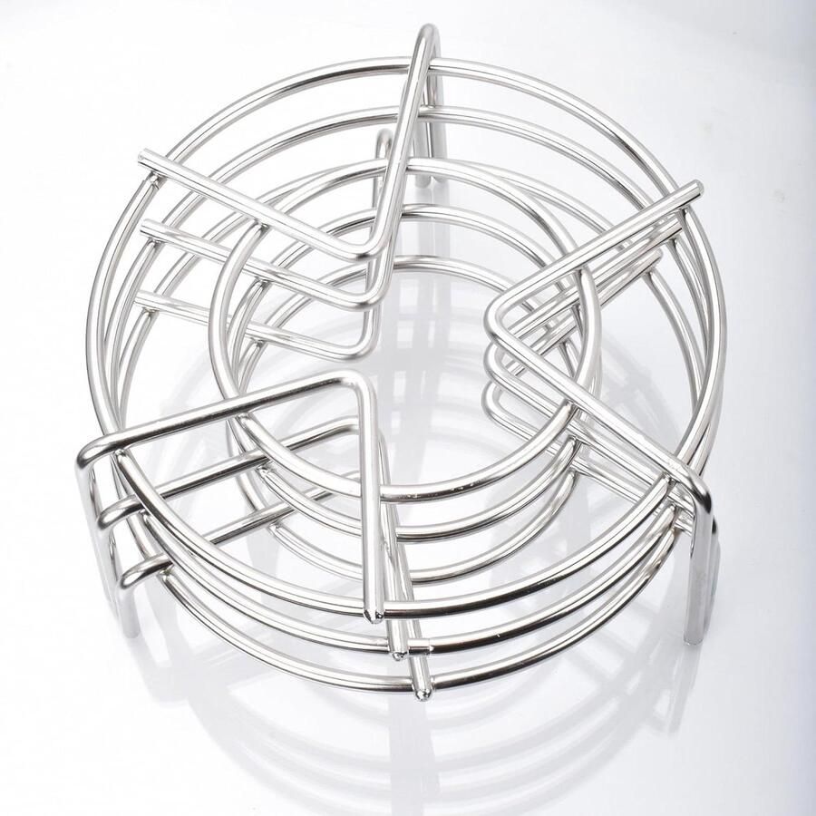 Stoomrek Set Keuken Accessoires Gezond Koken Roestvrij Staal 3 Stuks Zilver