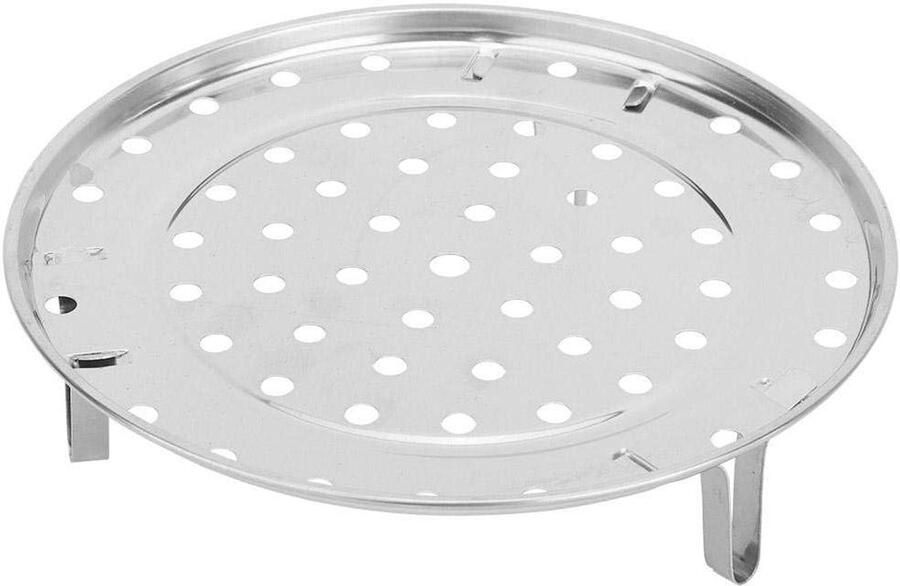 Stoomrek Stoommand RVS Gezond Koken Verdikt Roestvrij Staal 20 cm Diameter Zilver