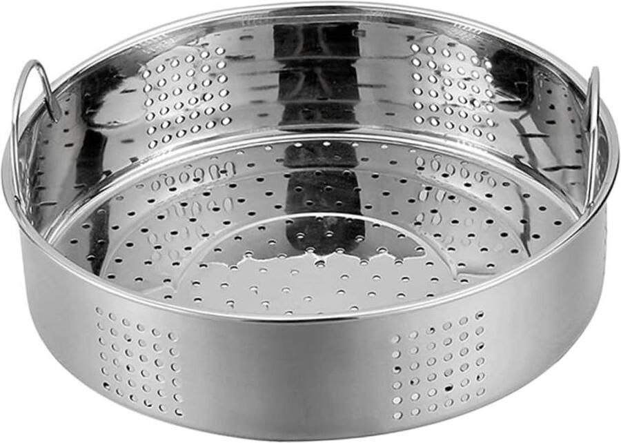 Stoomrek Voedselmand Gezond Koken Veelzijdige Inzet 27 cm Zilverkleurig