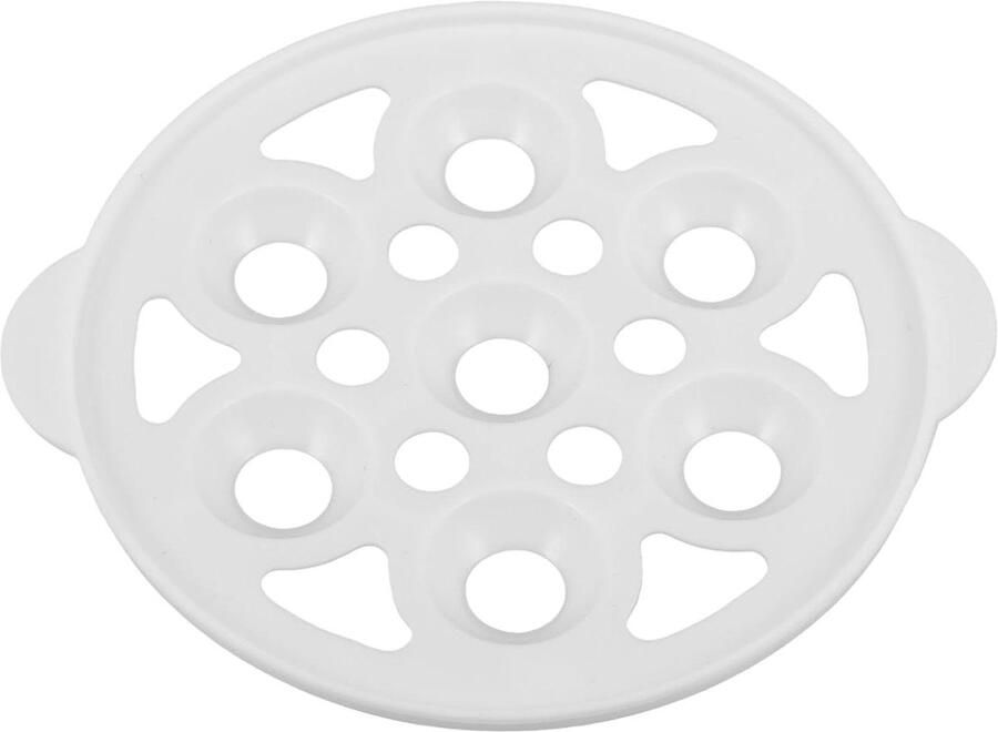 Stoomrek voor Eieren Keuken Accessoire Gezond Koken Gelijkmatige Warmte 17.3 x 15 cm Wit