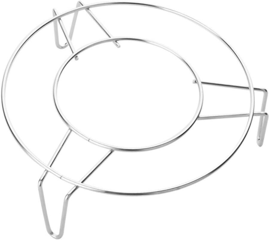 Stoomrekken 2 Stuks Kookrekken Bakrekken Koken Stomen Bakken Stabiele Driehoekige Poten 7x3 Inch Zilver