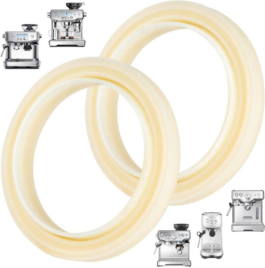 Stoomring Koffiemachine Groepskopafdichting Vervanging Espresso Bereiden Voedselveilige Siliconen 54mm Diameter Crèmekleurig
