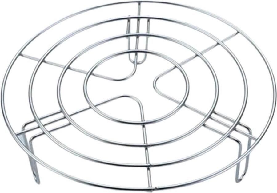 Stoomrooster Koelstandaard Kookplatform Gezond Koken Versterkte Driehoekige Basis 195 cm Zilver
