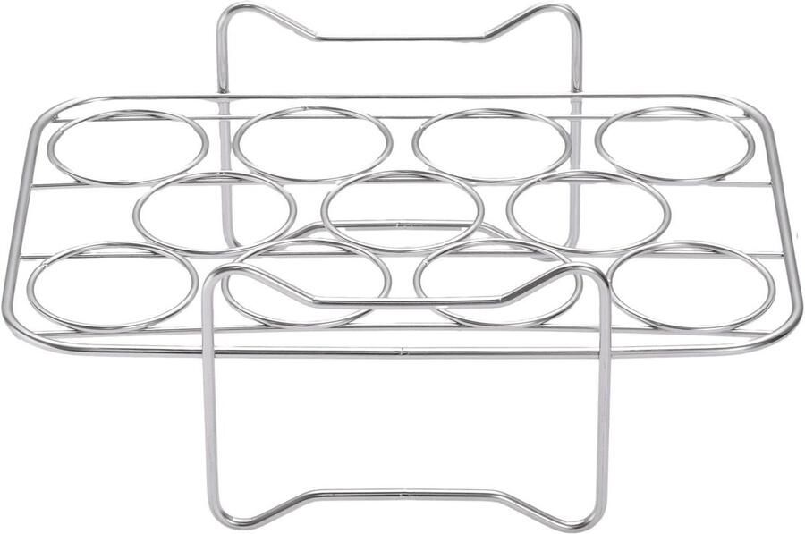Stoomrooster RVS Grillrek Airfryer Gezond Koken Antiaanbaklaag 20 x 13.5 x 7.7 cm Meerkleurig