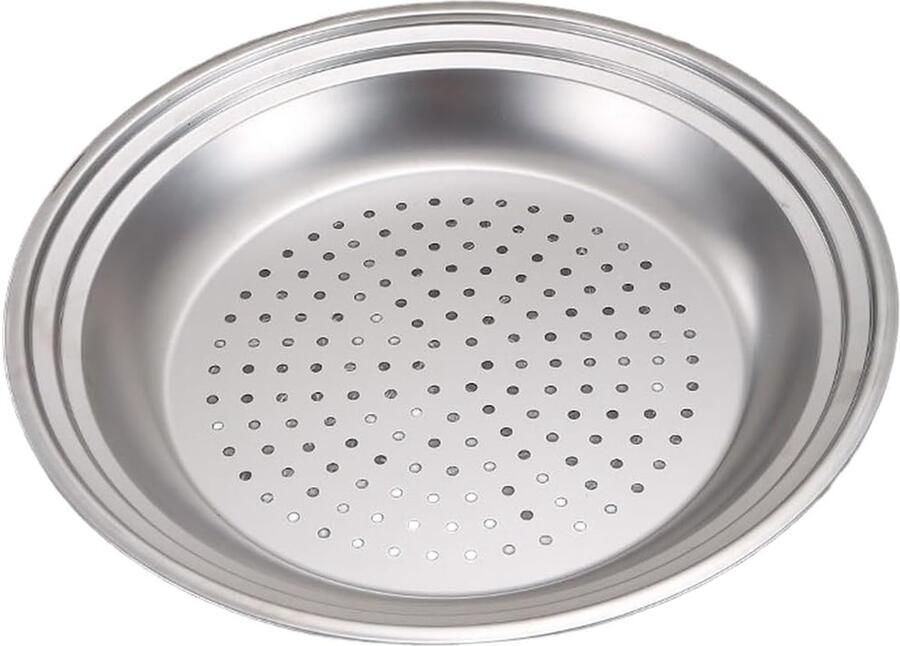 Stoomschaal Wok Stoommand Gezond Koken Gelijkmatige Warmte 30-34 cm Zilver