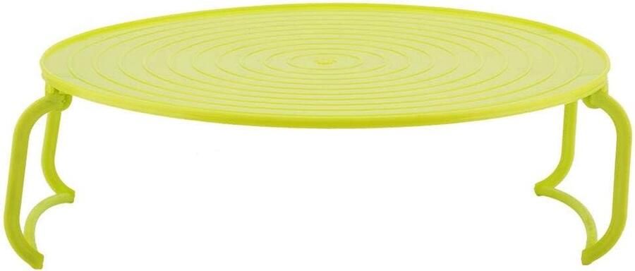 Stoomschotel Magnetron Kooklade Stoomrek Voedsel Verwarmen Dubbele Laag 23.5 cm Groen