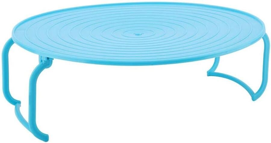 Stoomschotel Magnetron Kookrek Lade Twee Gerechten Verwarmen Opvouwbaar Ontwerp 23.5 x 23.5 cm Blauw