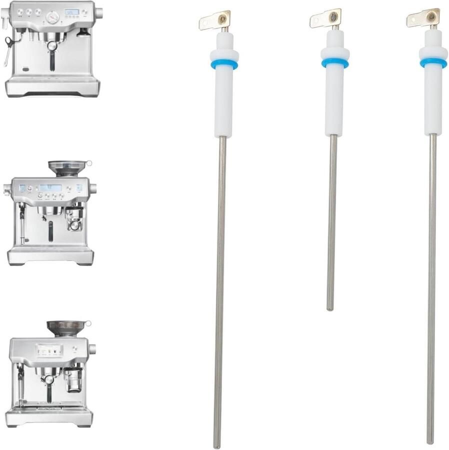 Stoomsondes Set Espresso Machine Onderdelen Stoomprestaties Herstellen Voedselveilig PVDF Hars 3 Stuks Zilver