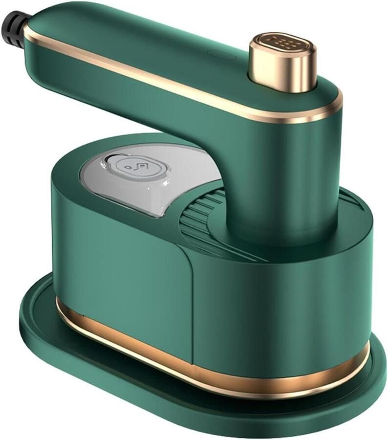 Stoomstrijkijzer Draagbare stomer Kleding kreukvrij Snel 10 sec opwarmen 105 x 7 x 12 cm Groen