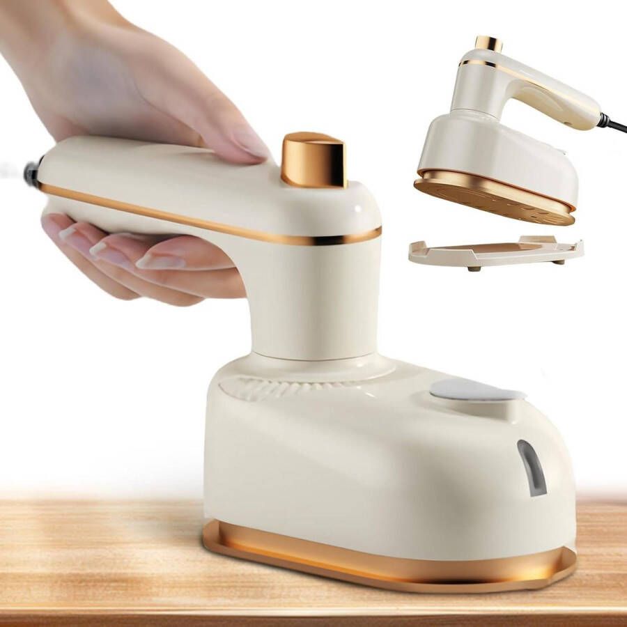 Stoomstrijkijzer met 50 ml watertank Opvouwbaar reisstrijkijzer Mini 10 seconden snel opwarmen Handstoomstrijkijzer Stoomborstel voor thuis en op reis