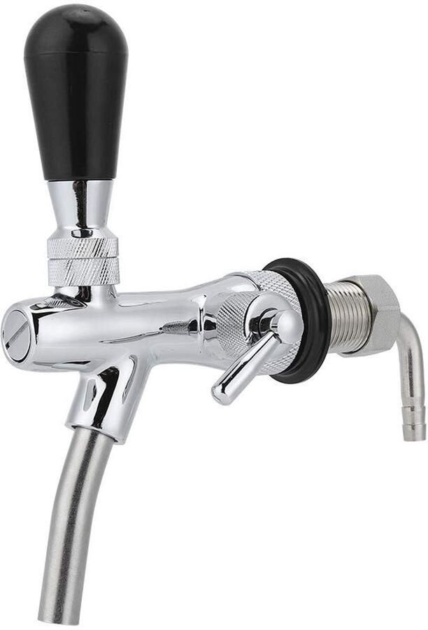 Allecto Bier Tap Verstelbare Tap met Stroomregeling Thuisbar Perfect voor Feestjes Eenvoudig in Gebruik Geschikt voor Thuisgebruik G5