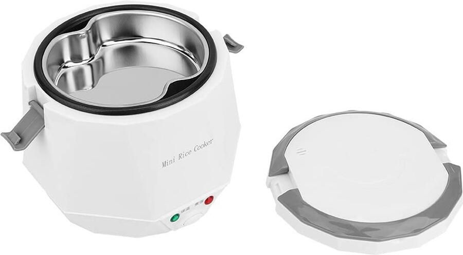 Store_7 Draagbare Elektrische Rijstkoker 1.6 L 12V Ideaal voor Camping Reis Koken Makkelijk mee te nemen Geschikt voor onderweg C