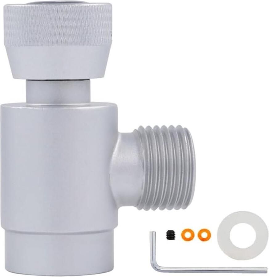 Store_8 CO2 cylinder adapter Sodatream Duo Compact en gebruiksvriendelijk Standaard formaat Aluminium Ideaal voor thuisgebruik 16.5 x