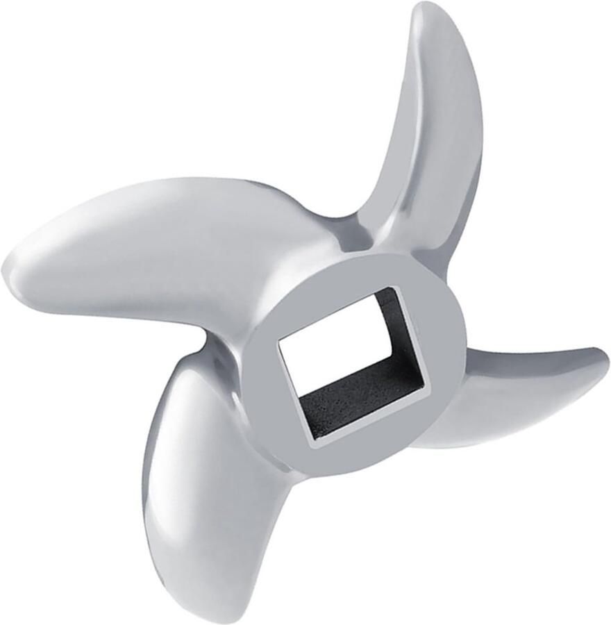 Allecto Roestvrijstalen Gehaktmolenblad Vleesmolenmes Geschikt voor vlees en groenten Rood Reserveonderdeel Voor vleesmolen K