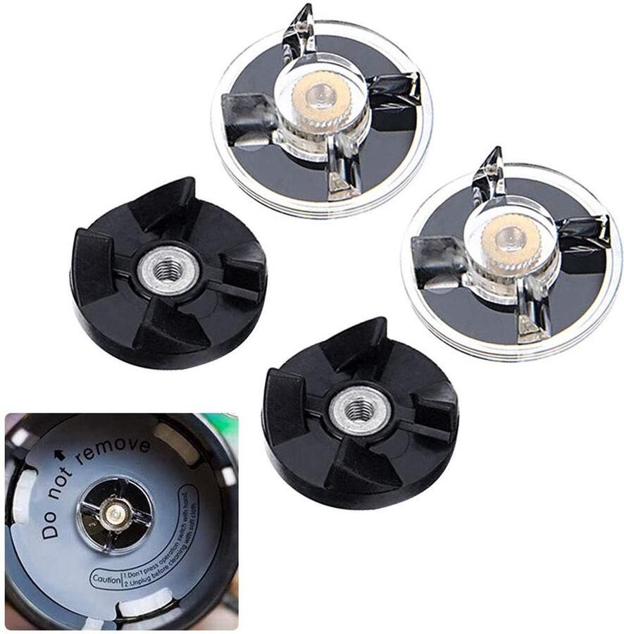 Allecto Blender Onderdelen Vervangingsset voor Juicer Duurzaam Zwart Versnellingen voor Magic Bullet 2 Rubber Mesversnellingsset Gesc
