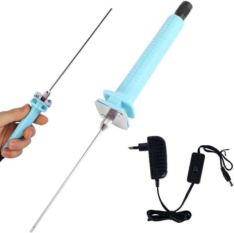 Store_9 Elektrische schuimsnijder Polystyreen snijden Snelle en nette afwerking 15 cm Antislip handgreep Voor hobbyisten en professiona