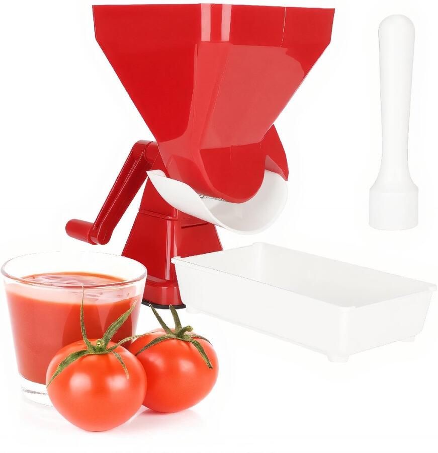 Store_9 Tomatensapmaker RVS Filter Handmatige Sapcentrifuge voor Groenten en Fruit Ideaal voor zelf sap maken Compact en gebruiksvriendel