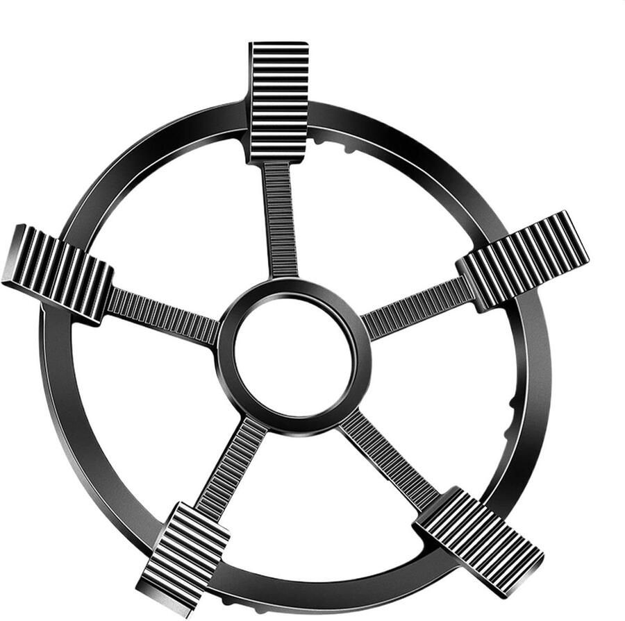Stove Ring Pannenhouder Keuken Stabiel Koken Winddicht Gietijzer 24 cm Zwart - Foto 1