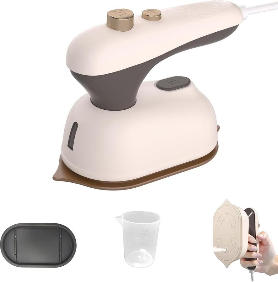 Strijkijzer Metstoomgenerator Reisstrijkijzer Handzaam Mini Stoomstrijkijzer Met 50 Ml Waterreservoir Opvouwbaar Snel Opwarmen In 20 Seconden Geschikt Voor Droog En Nat Strijken Voor Thuis En Op Reis