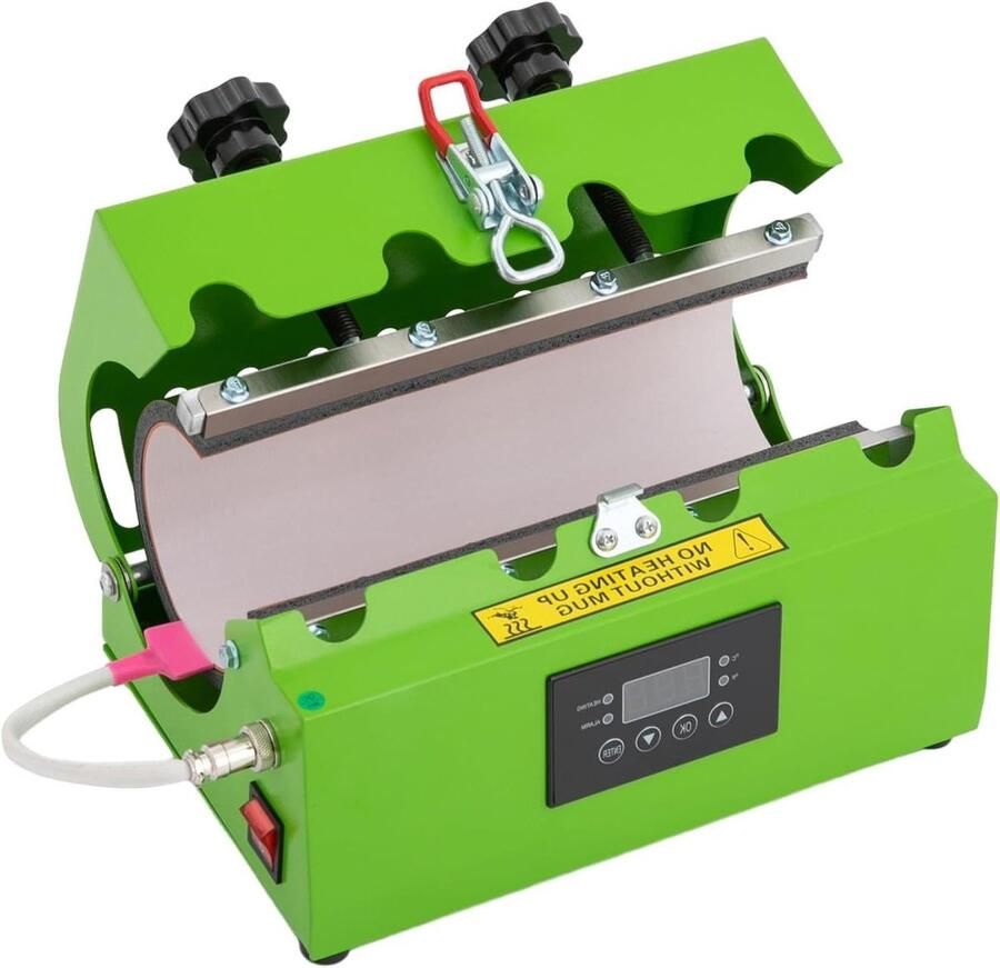 Sublimatiepers Bekers Warmtepers Transferpers Bekers Personaliseren Instelbare Temperatuur Tijd 026-07 L Groen