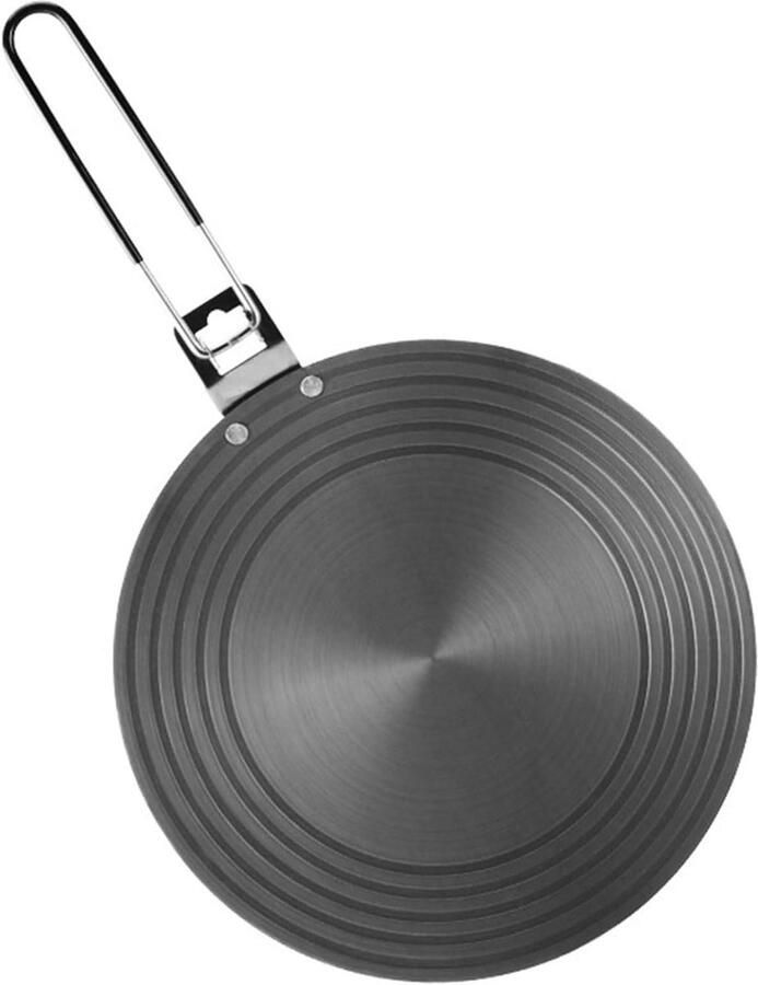 Sudderplaat Warmteverspreider Kookplaat Langzaam Koken Gelijkmatige Warmte 24 cm Zilver