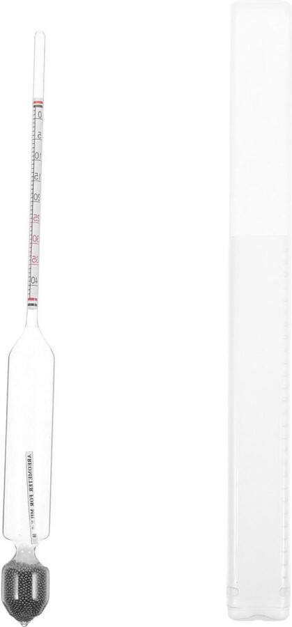 Saccharimeter en alcoholmeter met areometer voor het meten van suikergehalte en alcoholpercentage van 0-40% bij vruchtenwijn bier en wijn
