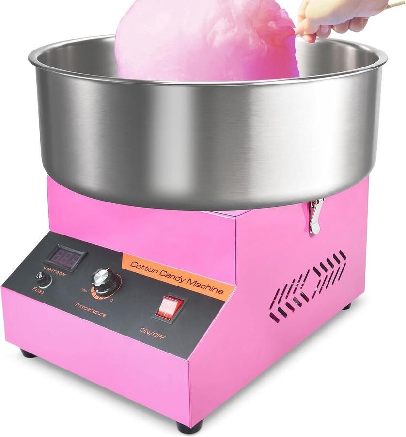 Suikerspin machine 1000 W roze professioneel ideaal voor feesten ShopVlot